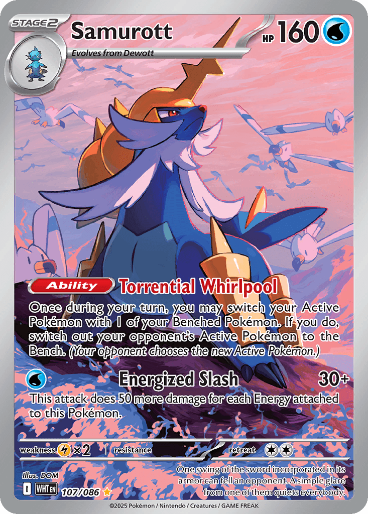 Samurott White Flare card