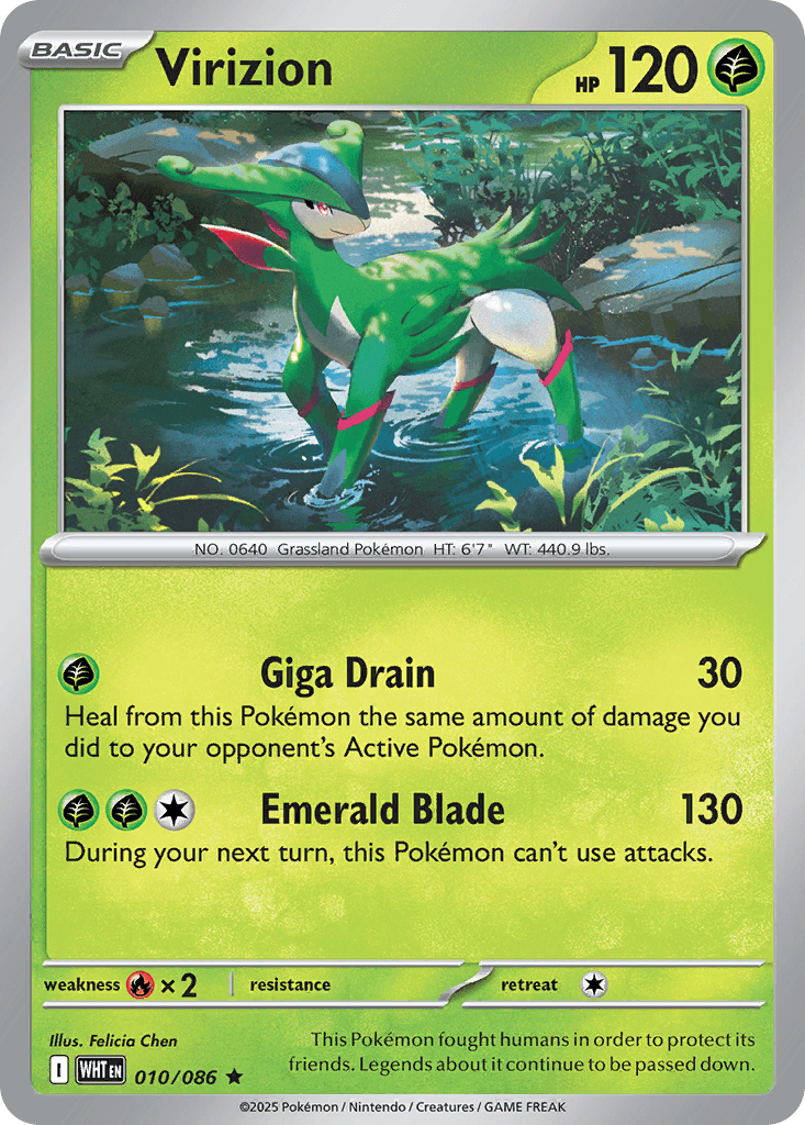 Virizion White Flare card