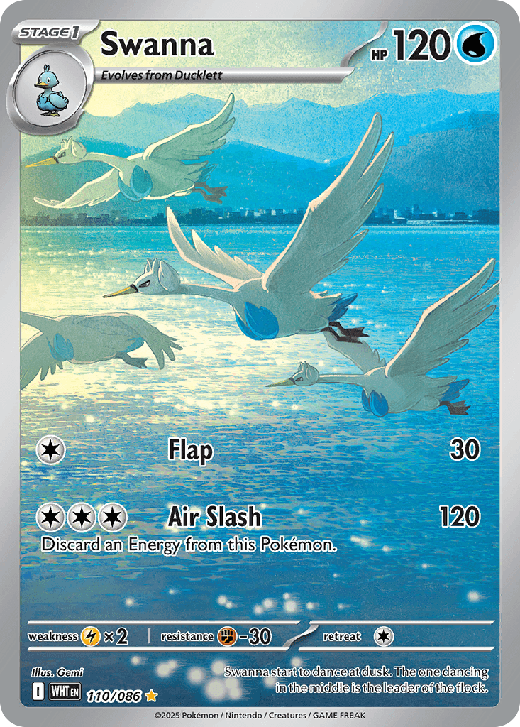 Swanna White Flare card
