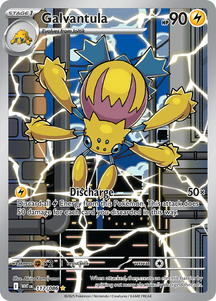 Galvantula White Flare card
