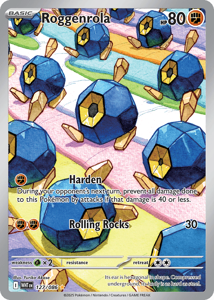 Roggenrola White Flare card