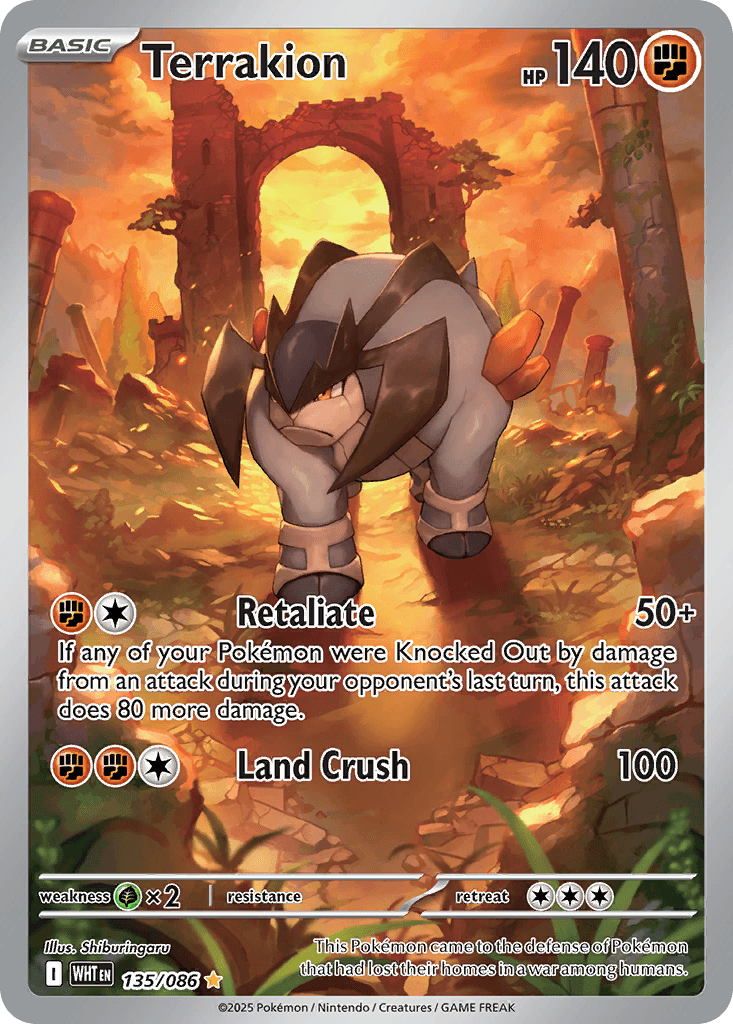 Terrakion White Flare card
