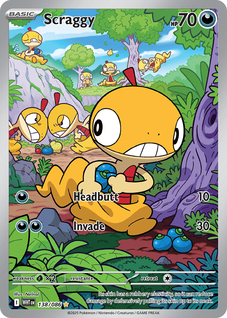 Scraggy White Flare card