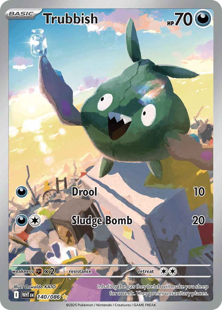 Trubbish White Flare card