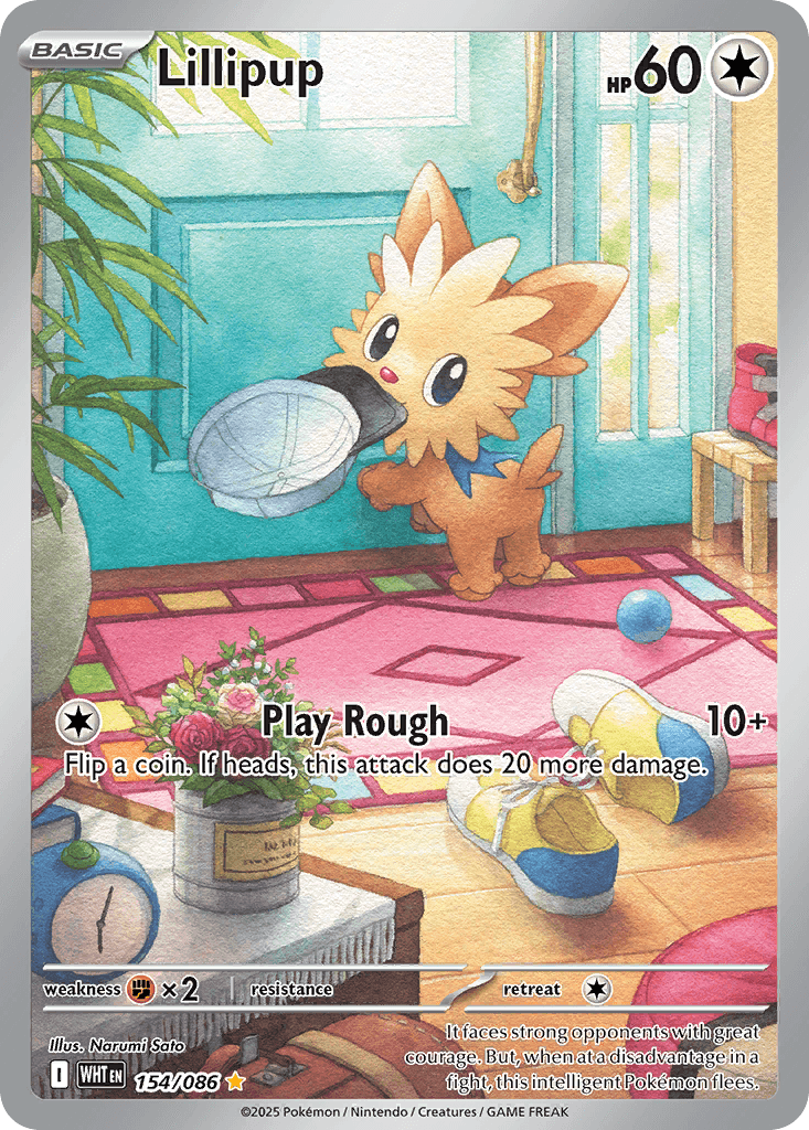 Lillipup White Flare card