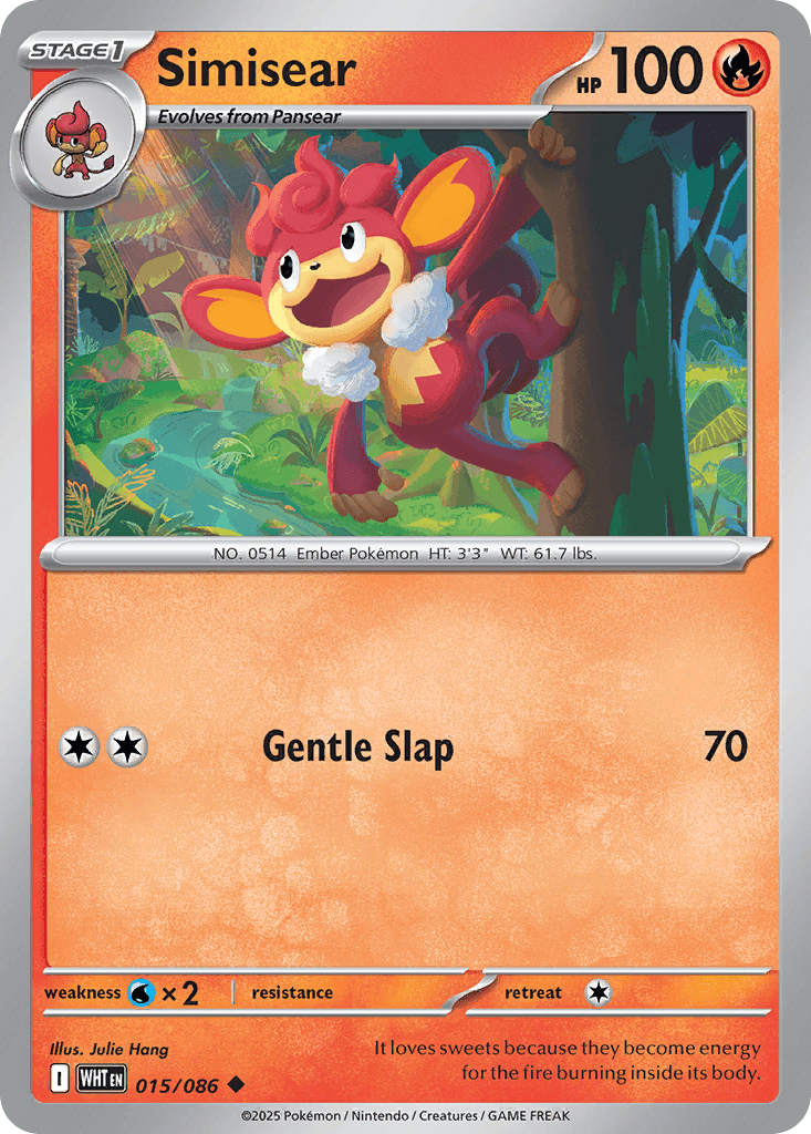 Simisear 寶可夢 card