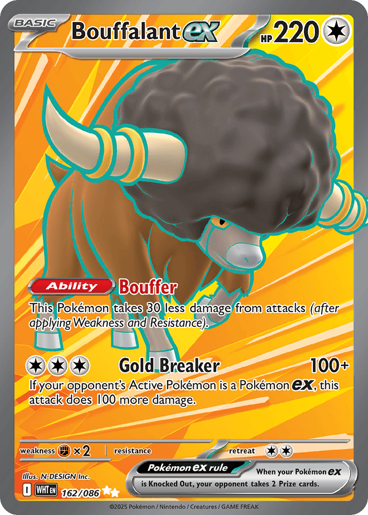 Bouffalant ex White Flare card