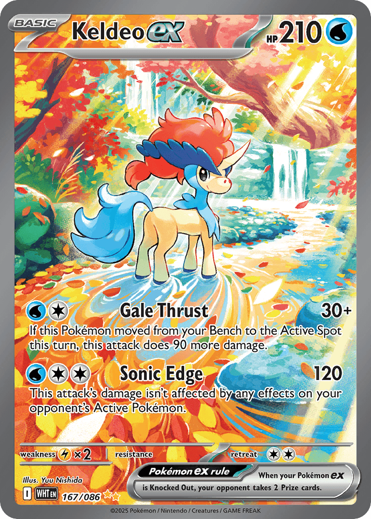 Keldeo ex White Flare card