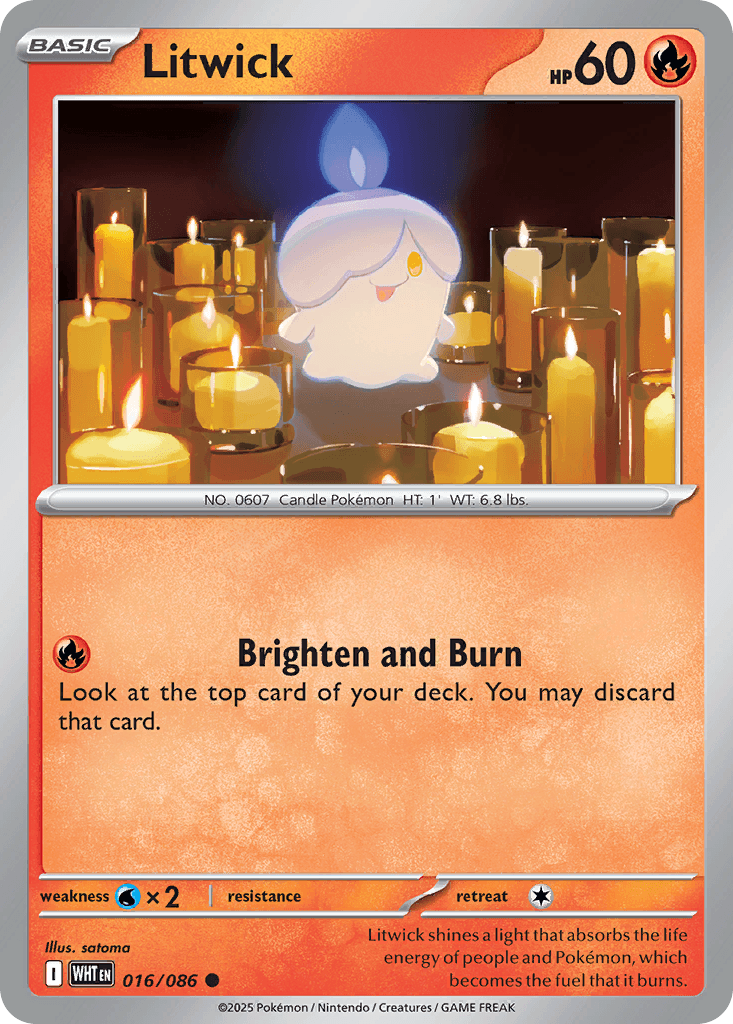 Litwick 寶可夢 card