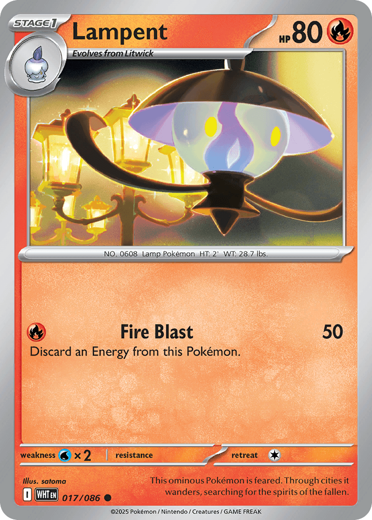 Lampent White Flare card