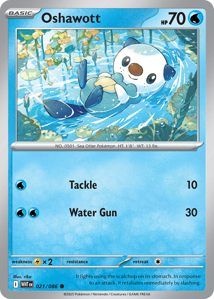 Oshawott 寶可夢 card