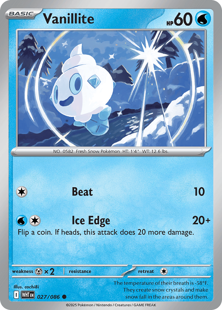 Vanillite 宝可梦 card