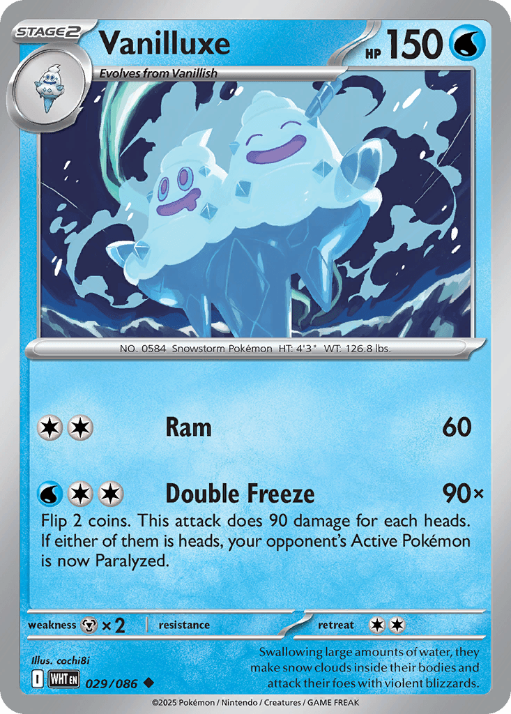 Vanilluxe 寶可夢 card