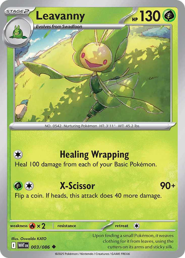 Leavanny White Flare card