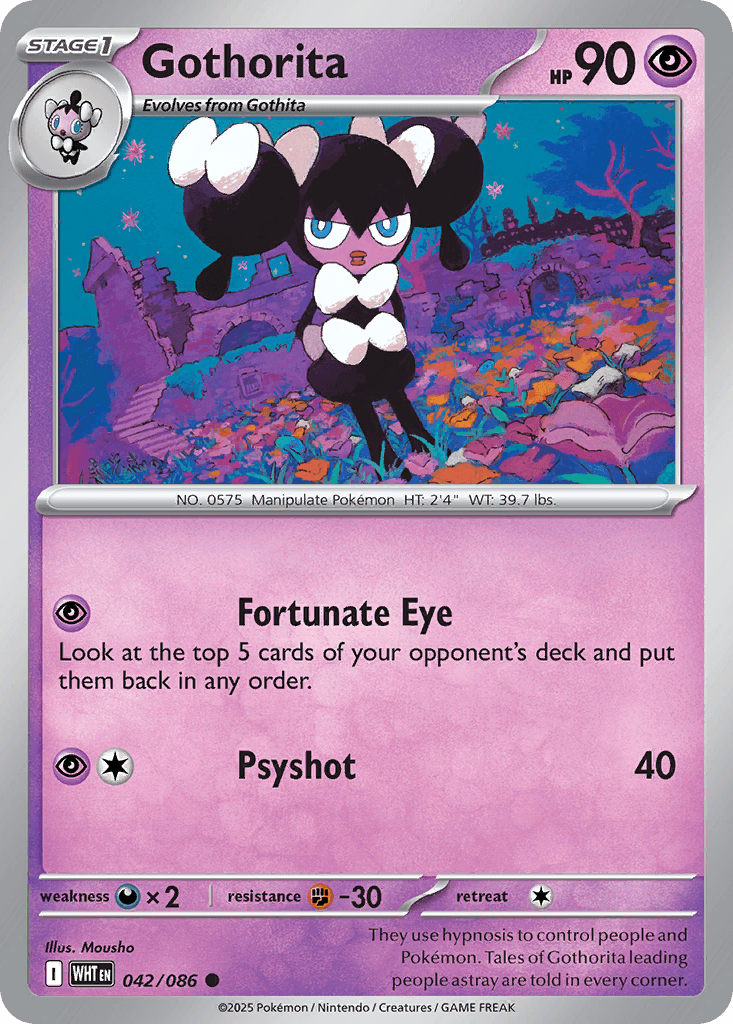 Gothorita White Flare card