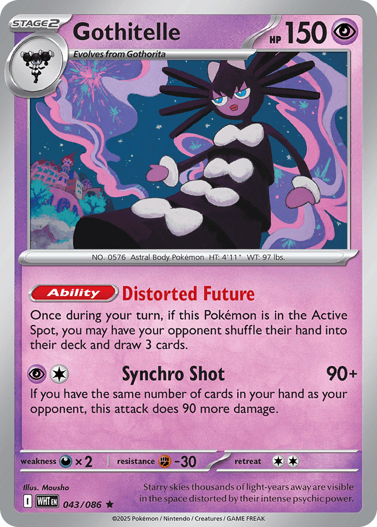 Gothitelle White Flare card