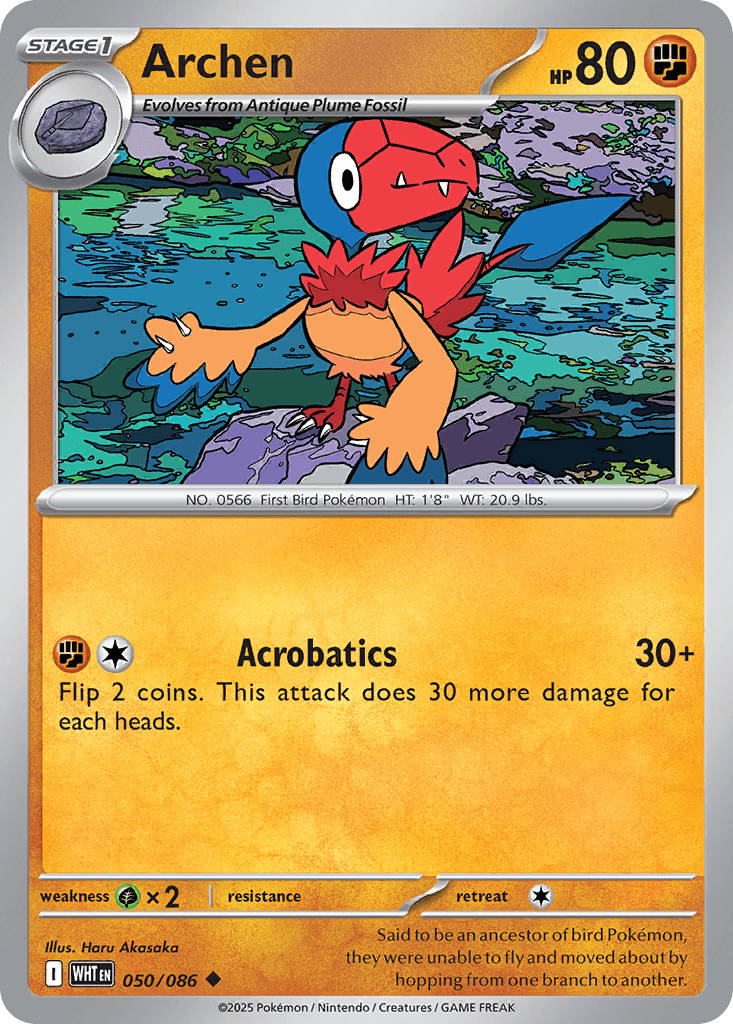Archen 寶可夢 card