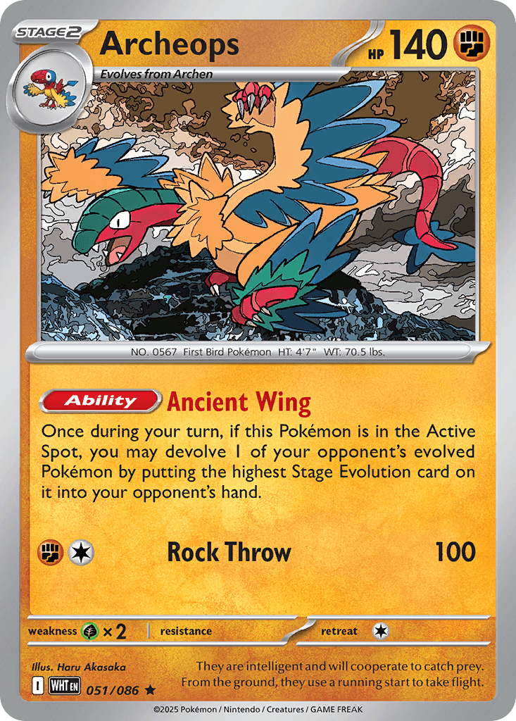 Archeops White Flare card