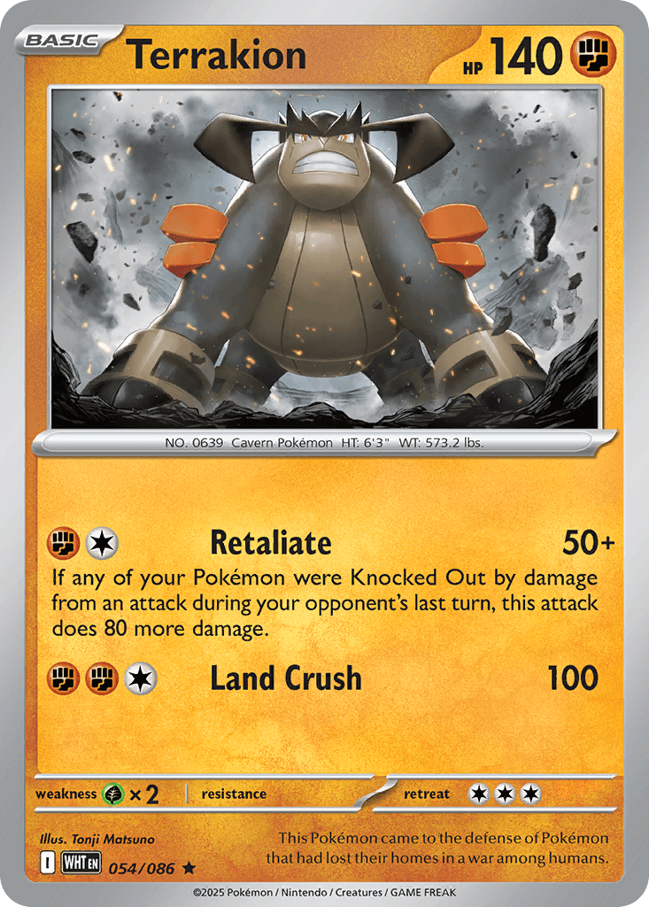 Terrakion White Flare card