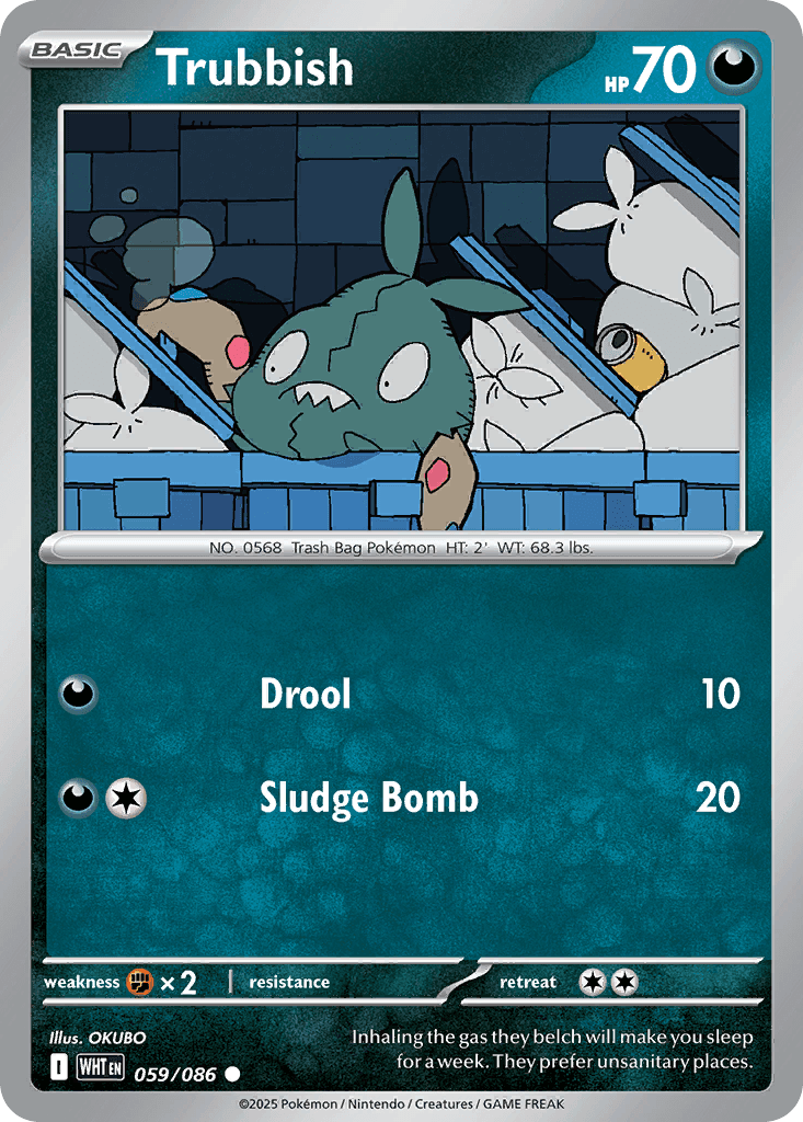 Trubbish White Flare card