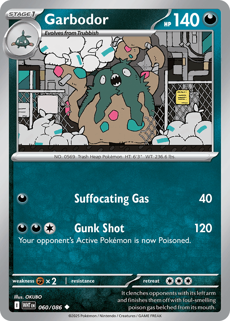 Garbodor 寶可夢 card