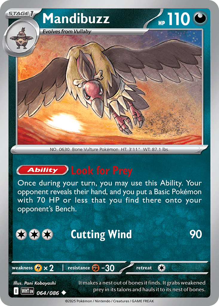 Mandibuzz 寶可夢 card