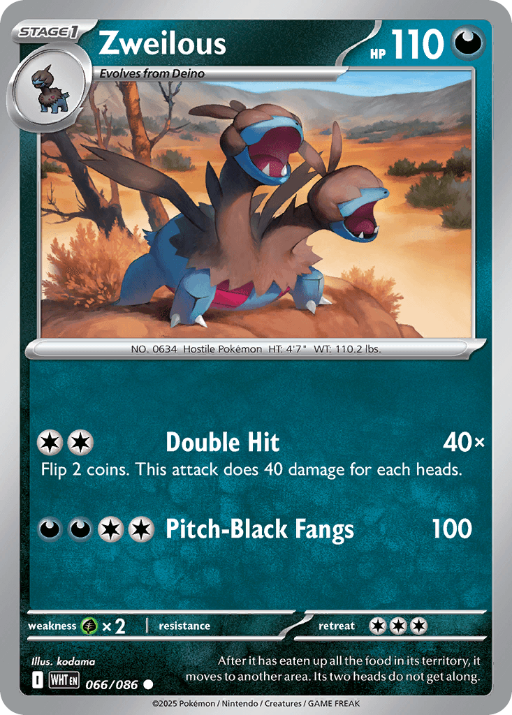 Zweilous White Flare card