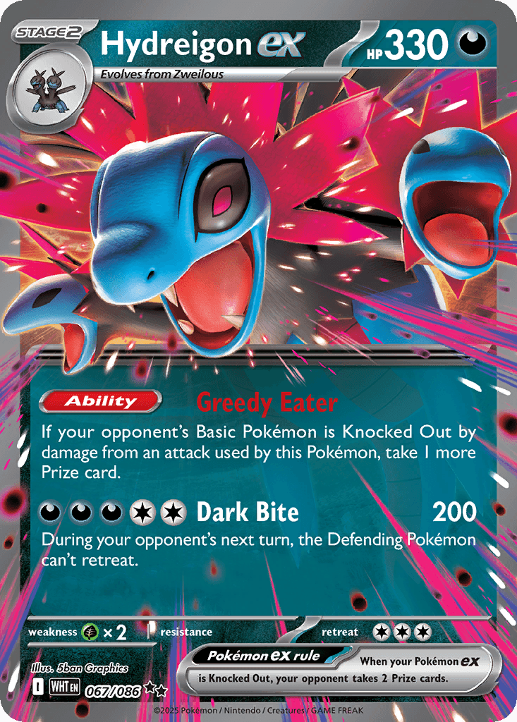 Hydreigon ex White Flare card