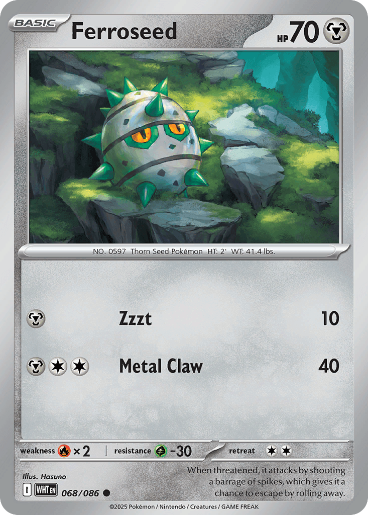 Ferroseed 宝可梦 card
