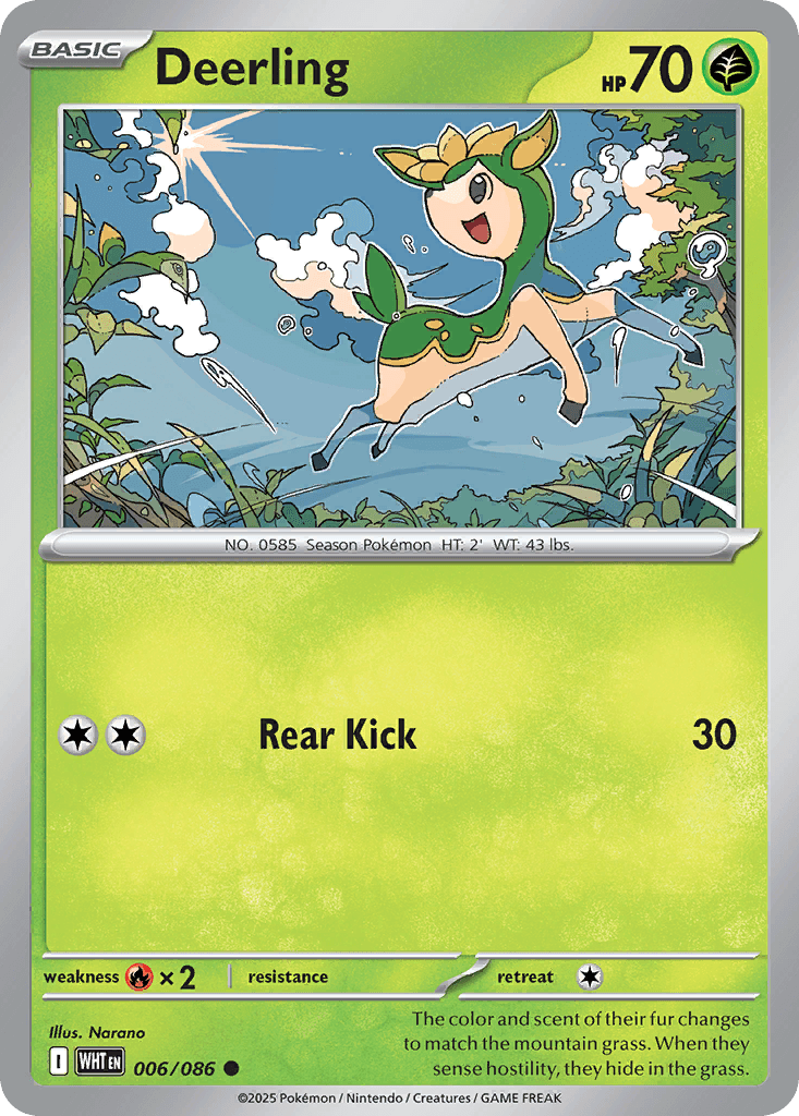 Deerling 宝可梦 card