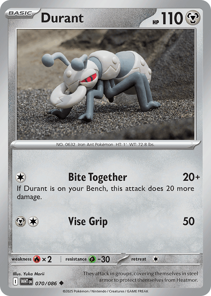 Durant White Flare card