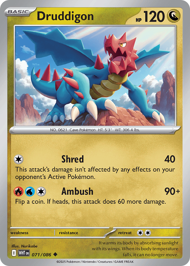 Druddigon 寶可夢 card