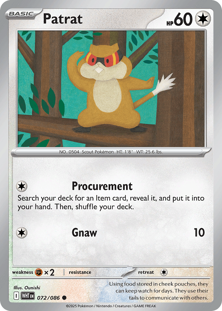Patrat 寶可夢 card