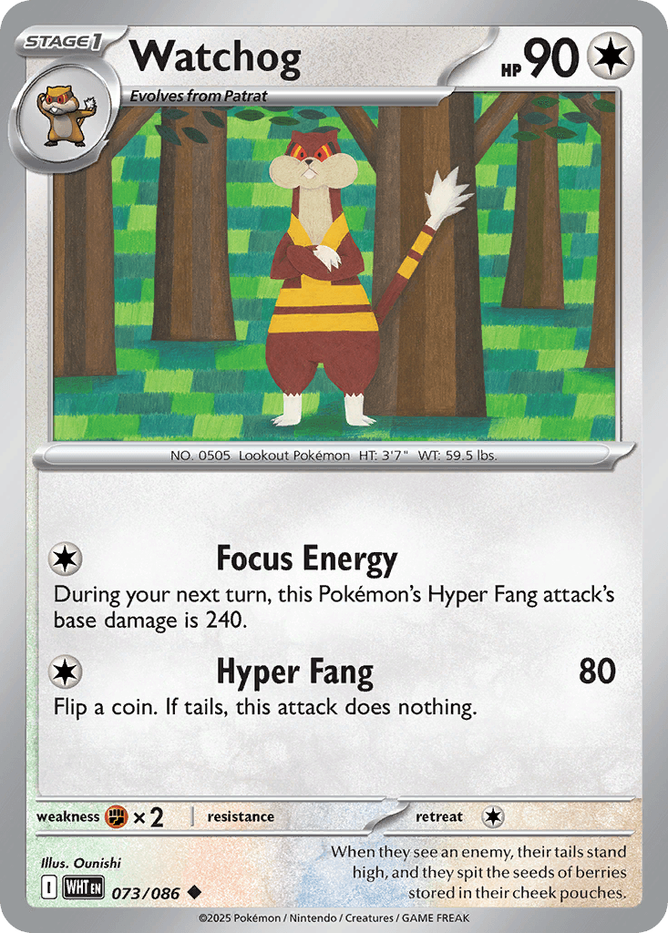 Watchog 寶可夢 card