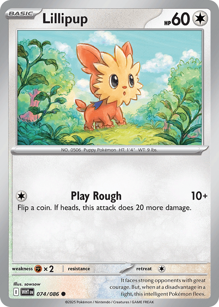 Lillipup 寶可夢 card
