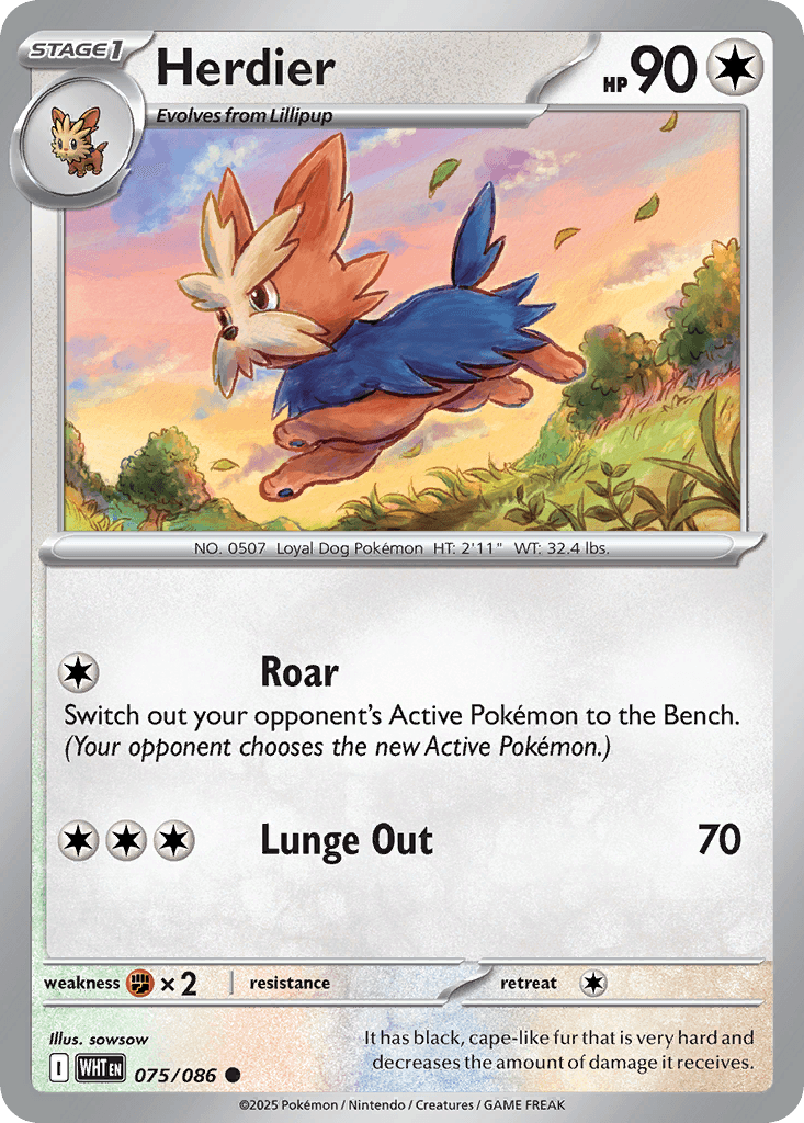 Herdier 寶可夢 card