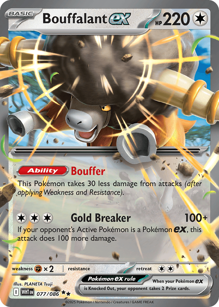 Bouffalant ex White Flare card