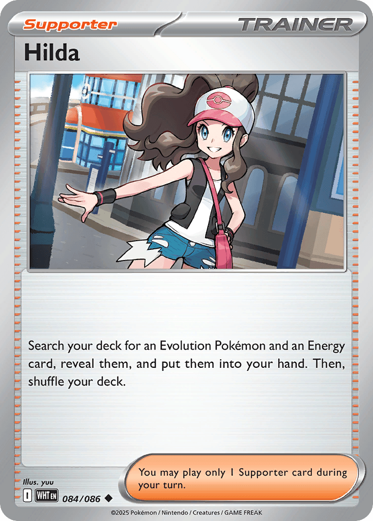 Hilda White Flare card