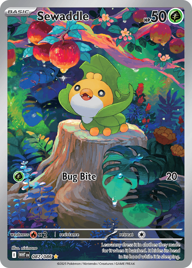 Sewaddle 寶可夢 card