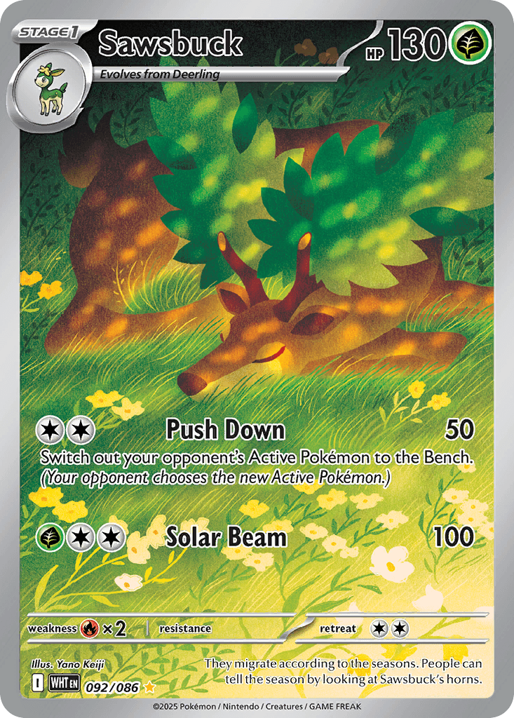 Sawsbuck 寶可夢 card