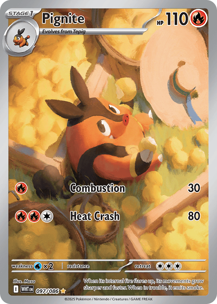 Pignite 宝可梦 card