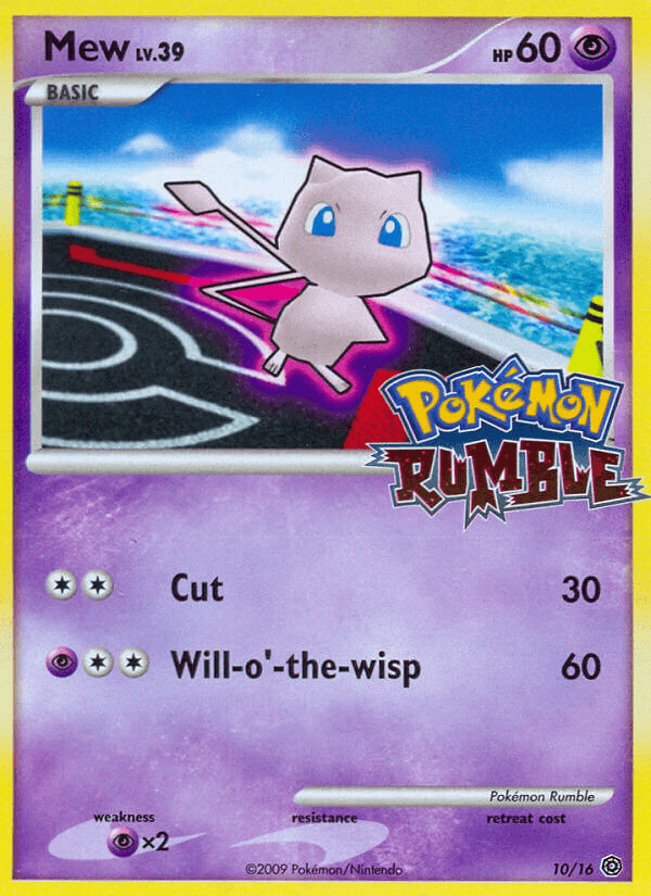 Mew Pokémon Rumble card