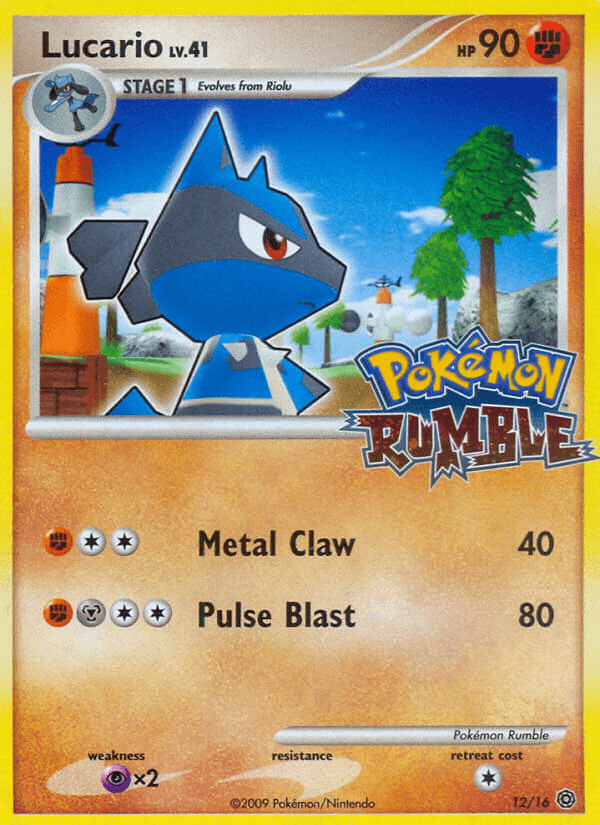 Lucario Pokémon Rumble card