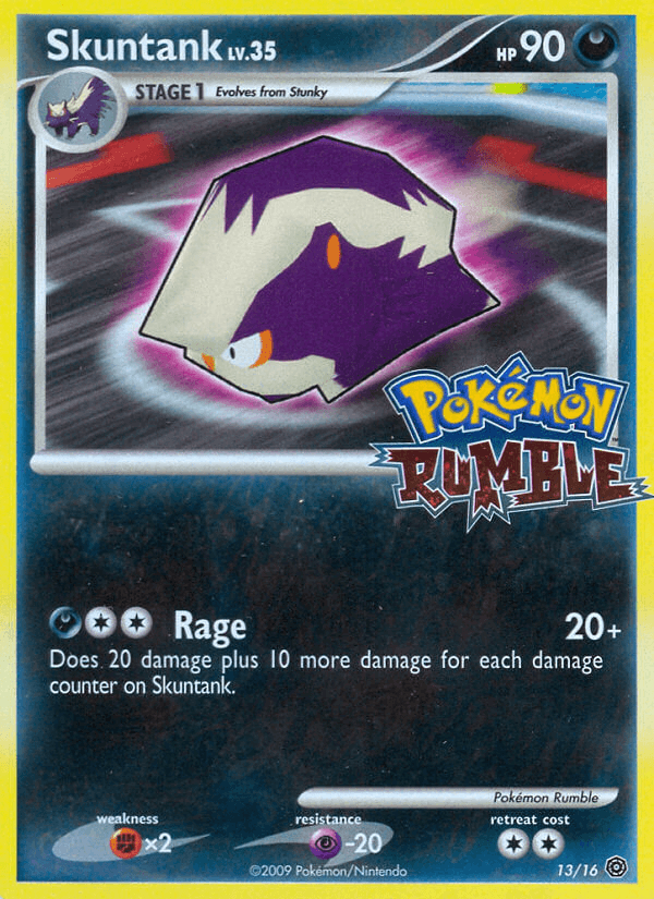 Skuntank Pokémon Rumble card