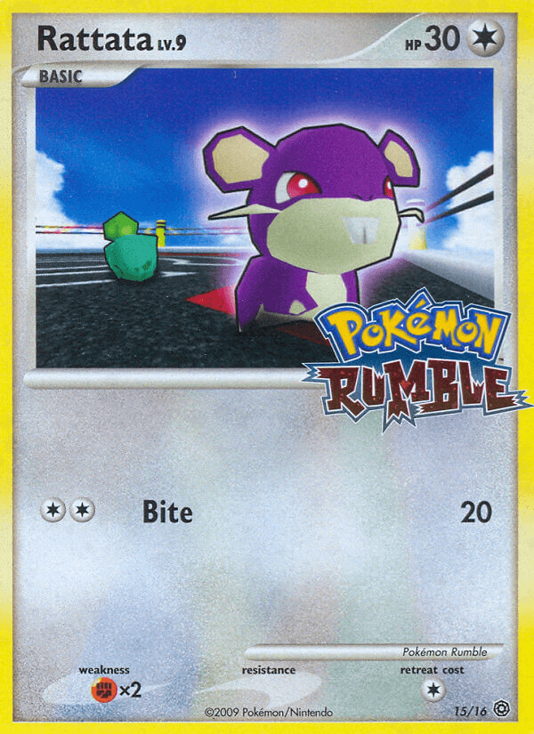 Rattata Pokémon Rumble card