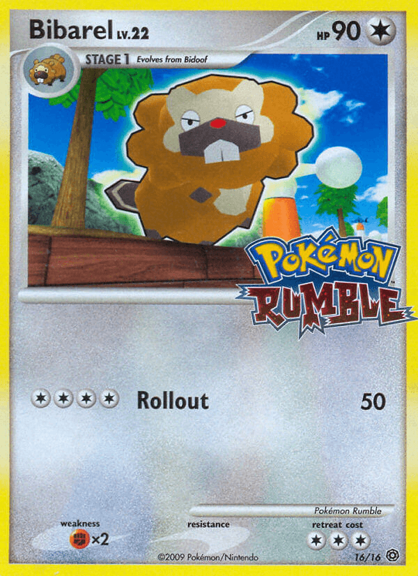 Bibarel Pokémon Rumble card