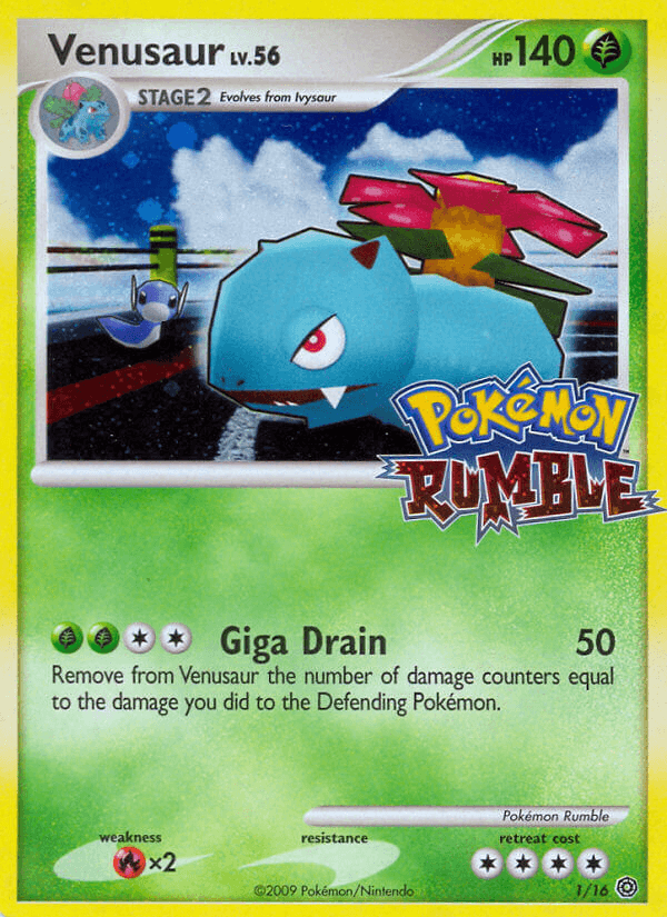 Venusaur Pokémon Rumble card