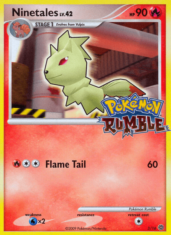 Ninetales Pokémon Rumble card