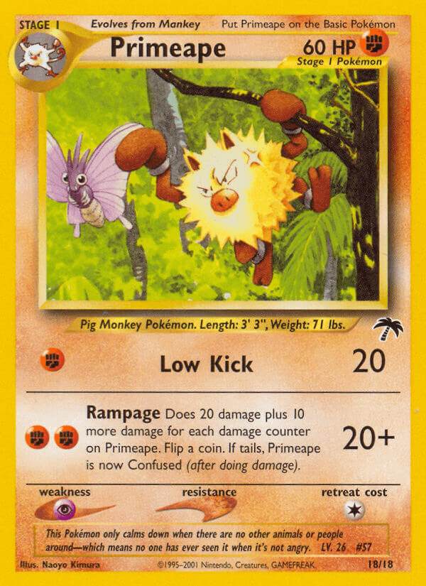 Primeape Southern Islands card