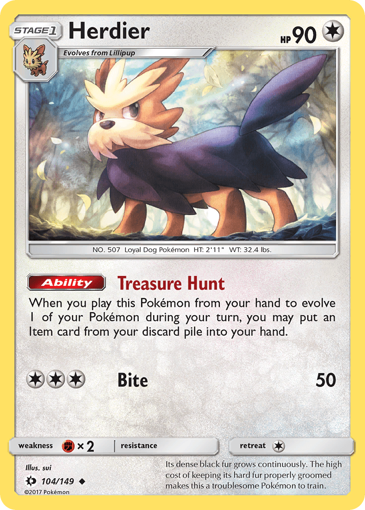 Herdier Sun & Moon card